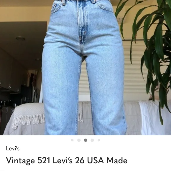 Vintage 521 Levi’s 25 USA Made - Picture 2 of 14